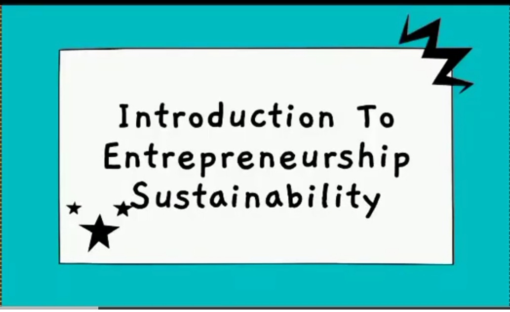Introduction to Entrepreneurship Sustainability Management